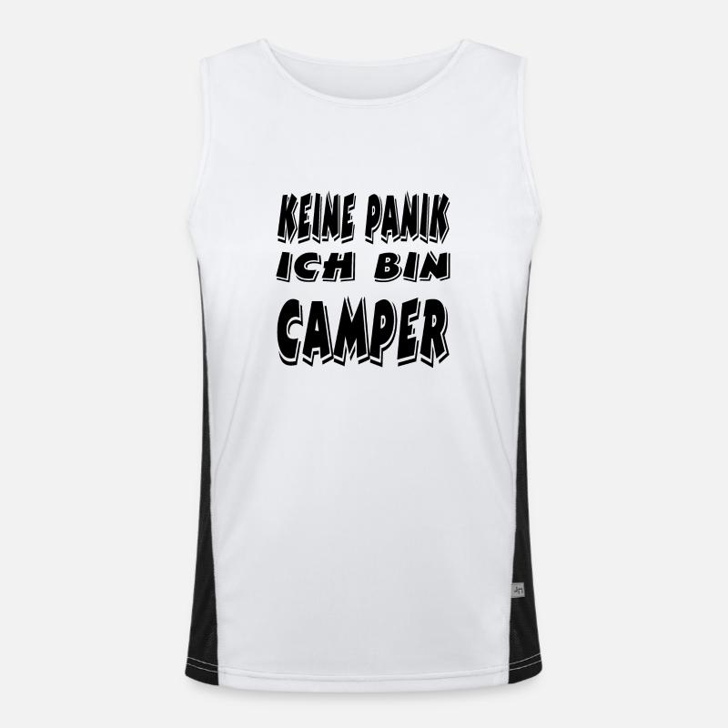 Camper Funktionelles Kontrast-Tank Top für Männer 