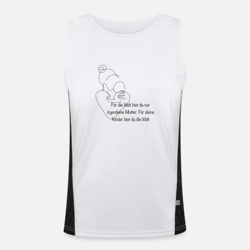 Mutter Mama Mami Funktionelles Kontrast-Tank Top für Männer 