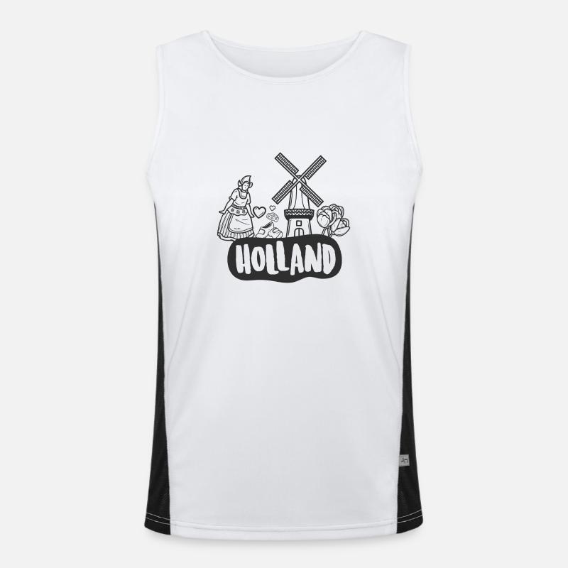 Dutch Design Men's Functional Contrast Tank Top 