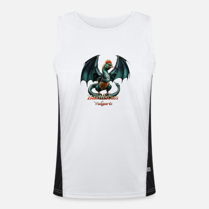 BASILIC DRAGON maléfique Débardeur respirant contrasté Homme 