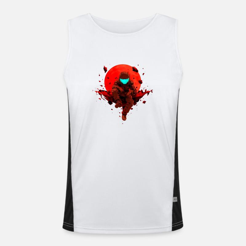 Marsianer Funktionelles Kontrast-Tank Top für Männer 