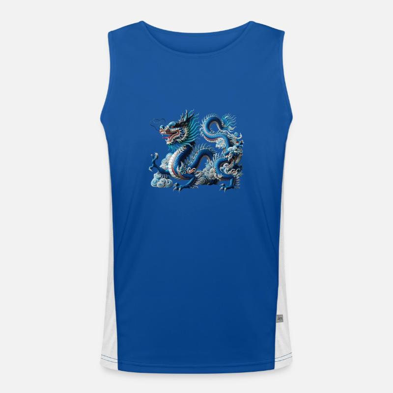 Drache Funktionelles Kontrast-Tank Top für Männer 