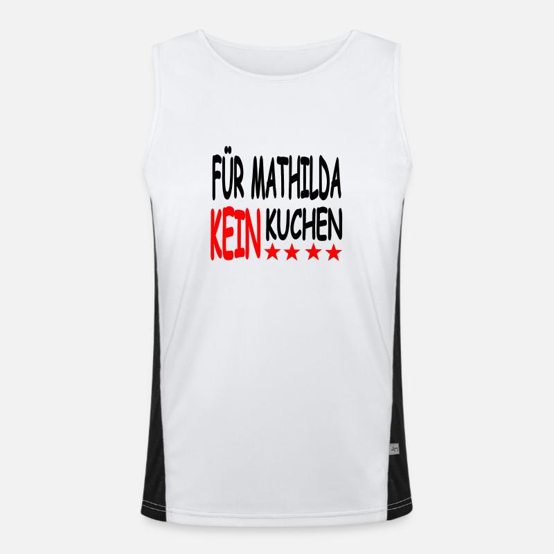 Kuchen Funktionelles Kontrast-Tank Top für Männer 