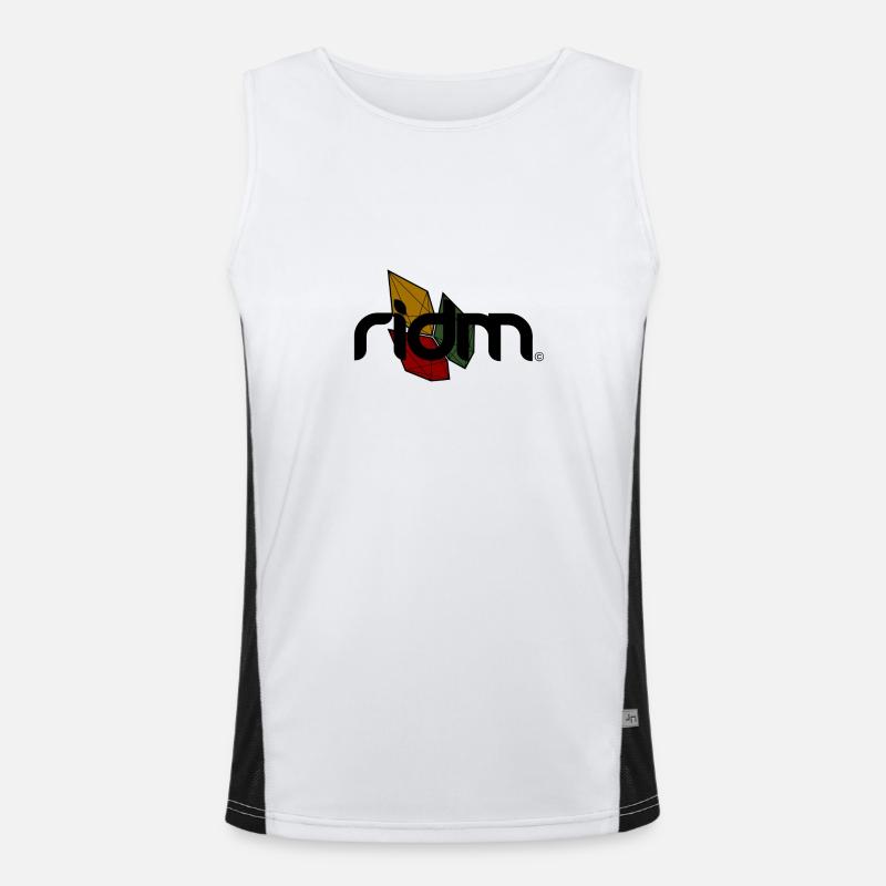 RIDM Crystalized Rasta Men's Functional Contrast Tank Top 