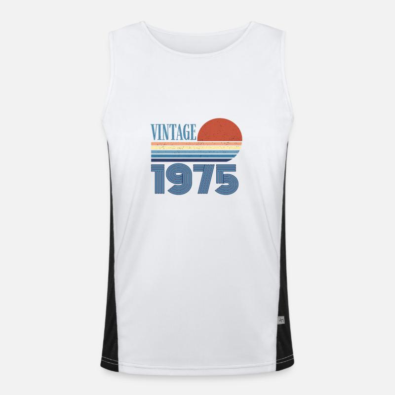 vintage 1975 Men's Functional Contrast Tank Top 