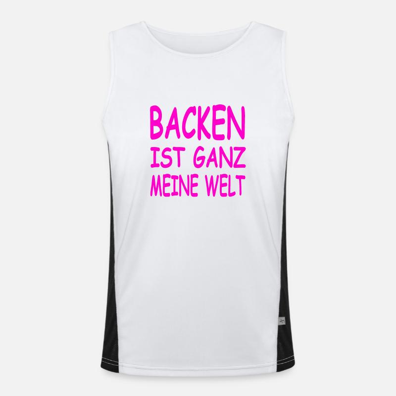 Backen Funktionelles Kontrast-Tank Top für Männer 