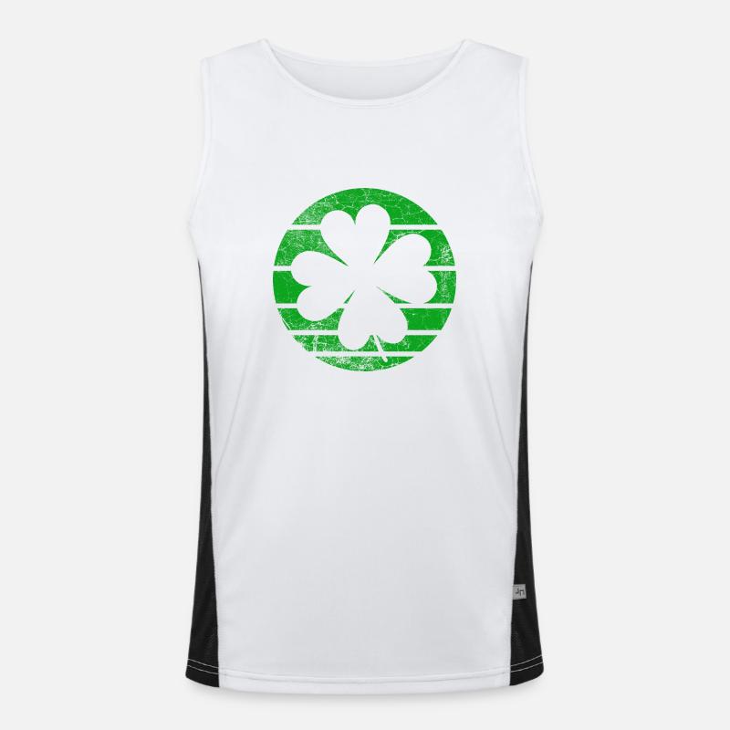 Joyeux trèfle de la Saint-Patrick Débardeur respirant contrasté Homme 