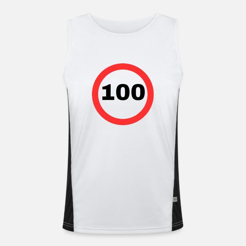 100 Funktionelles Kontrast-Tank Top für Männer 