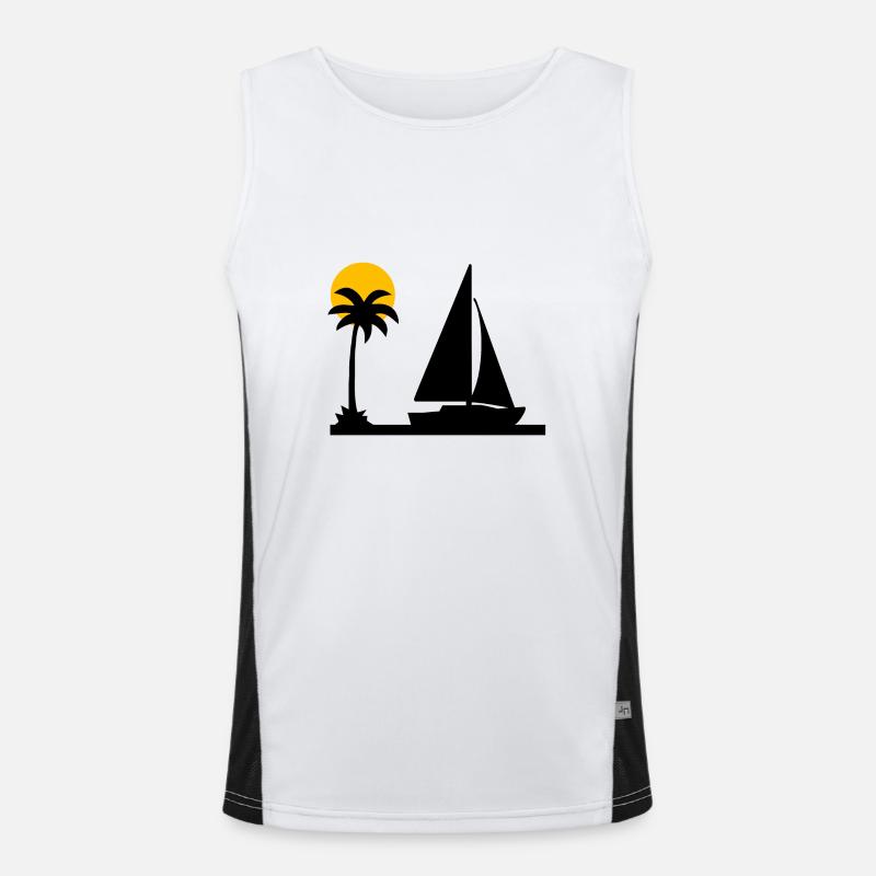 Voile Débardeur respirant contrasté Homme 