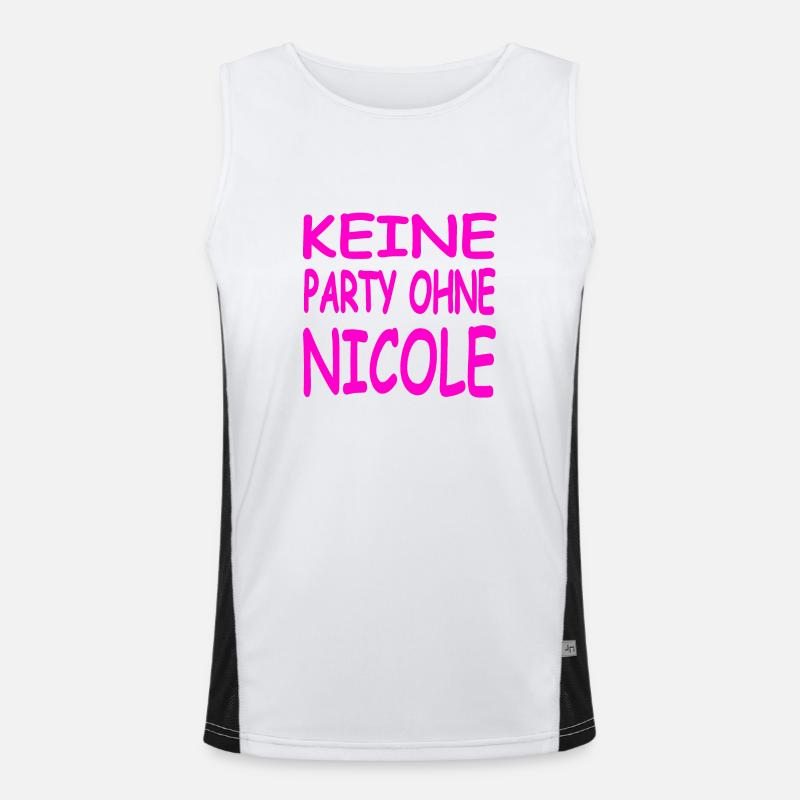 Party Funktionelles Kontrast-Tank Top für Männer 