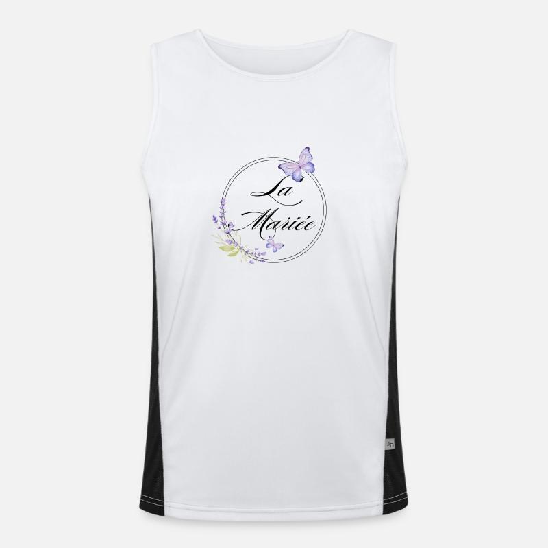 Der Braut-Schmetterling - Braut-Geschenkidee Funktionelles Kontrast-Tank Top für Männer 