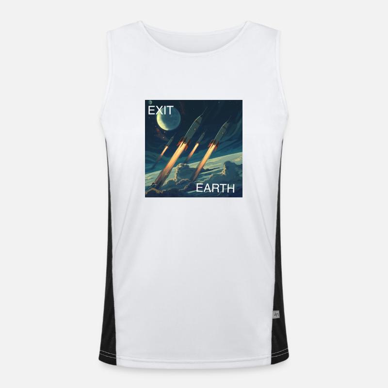 Exit Earth Men's Functional Contrast Tank Top 