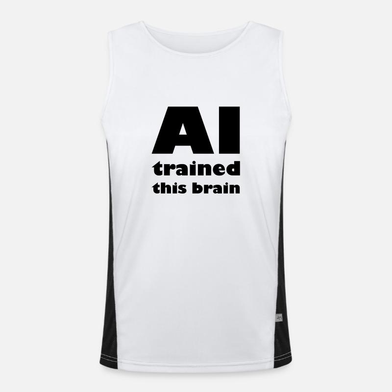 The robot intelligence Men's Functional Contrast Tank Top 