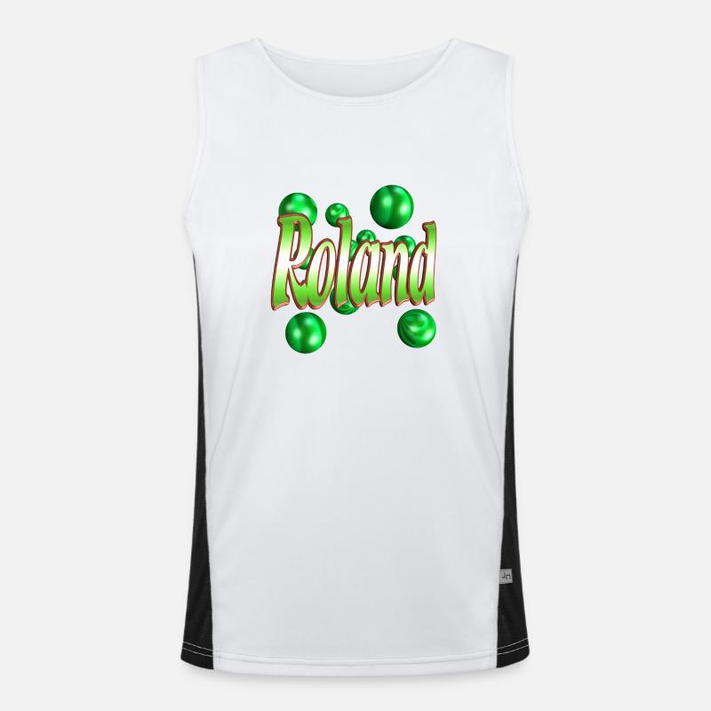 roland2 Funktionelles Kontrast-Tank Top für Männer 