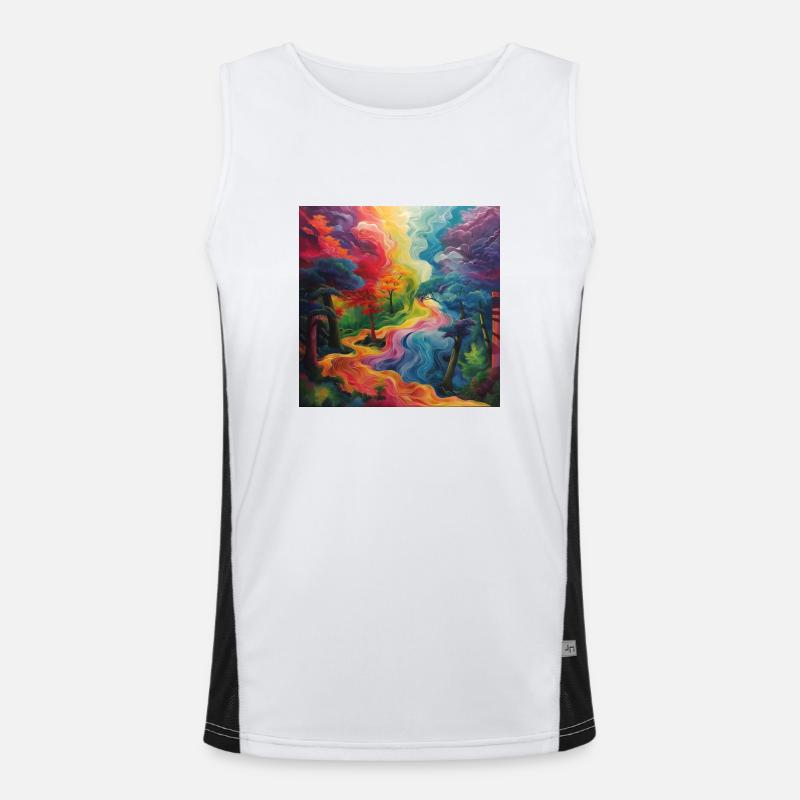 Abstract Way Men's Functional Contrast Tank Top 