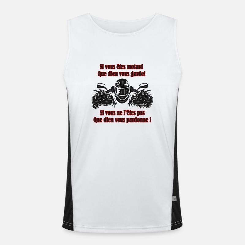 Wenn Sie ein Biker sind! Funktionelles Kontrast-Tank Top für Männer 
