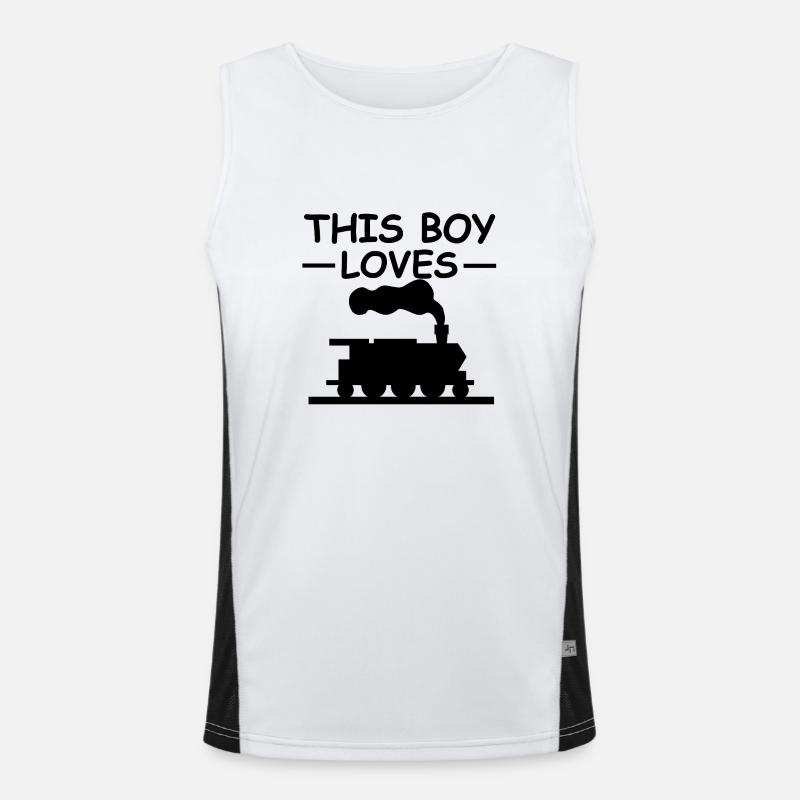 Chemin de fer Débardeur respirant contrasté Homme 