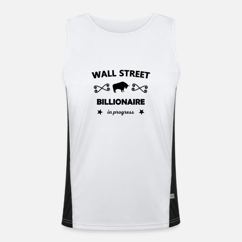 Der Börsen Milliardär Funktionelles Kontrast-Tank Top für Männer 