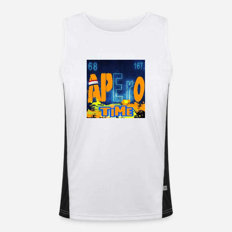APERO TIME CHEMISTRY Men's Functional Contrast Tank Top 