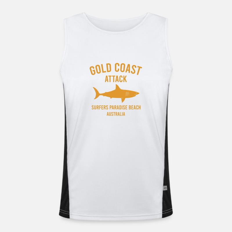Gold Coast Attack - Australia - Surfers Paradise Funktionelles Kontrast-Tank Top für Männer 