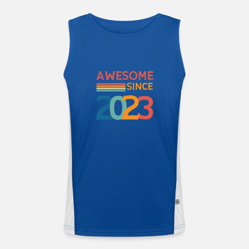 Awesome since 2023 Débardeur respirant contrasté Homme 