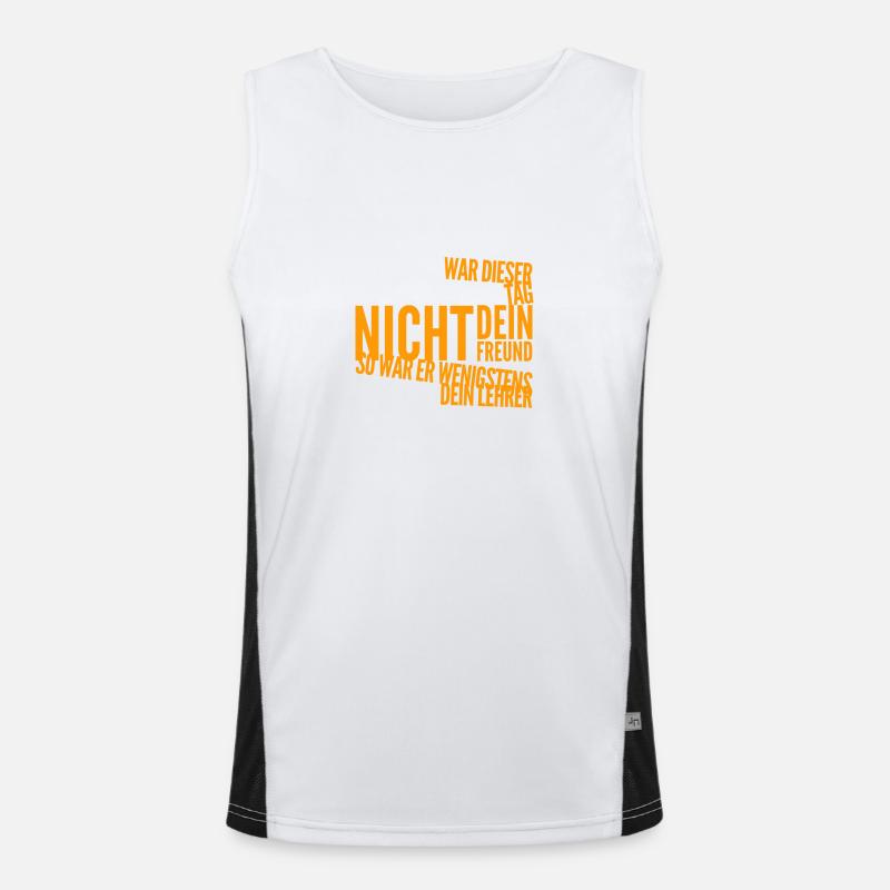 learned something again Men's Functional Contrast Tank Top 