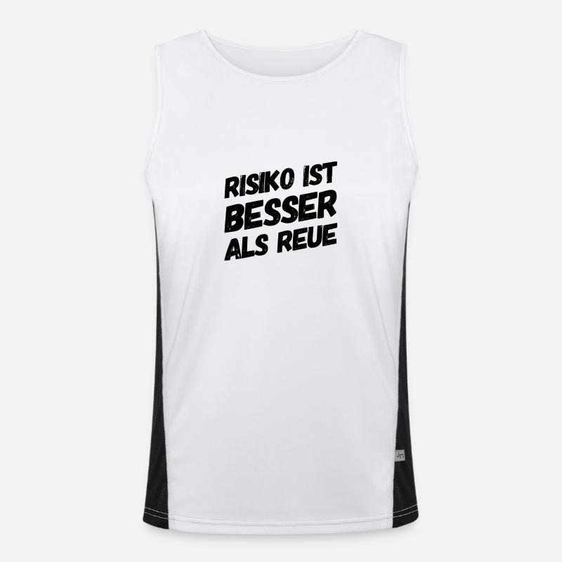 Risk is better than regret Men's Functional Contrast Tank Top 
