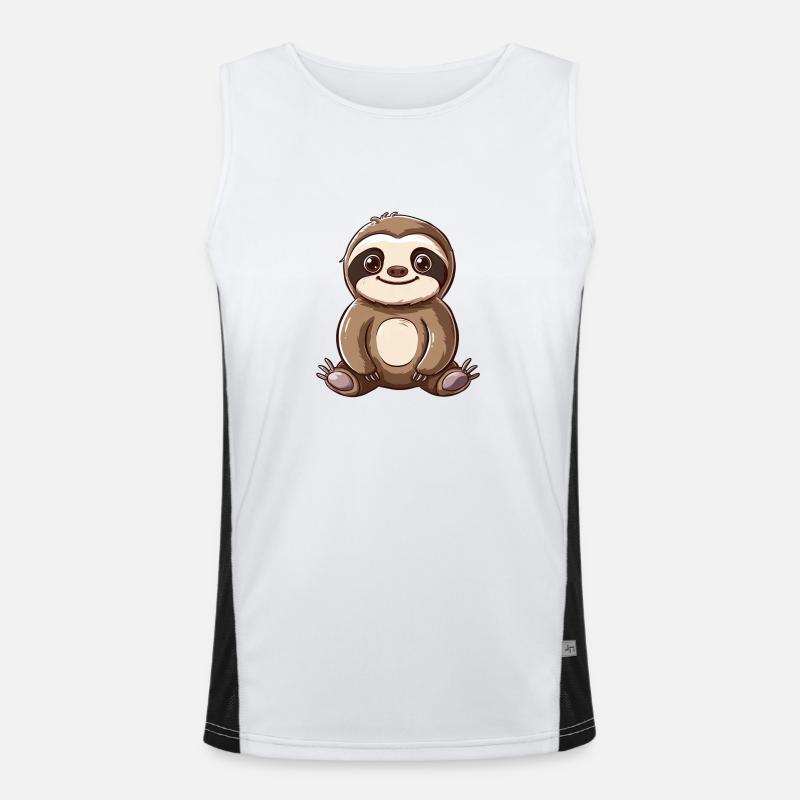 Relaxed sloth look for you Men's Functional Contrast Tank Top 