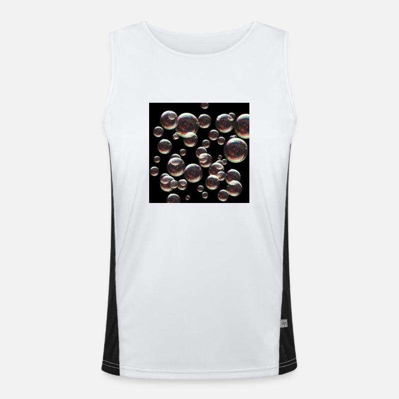 bubbles Men's Functional Contrast Tank Top 