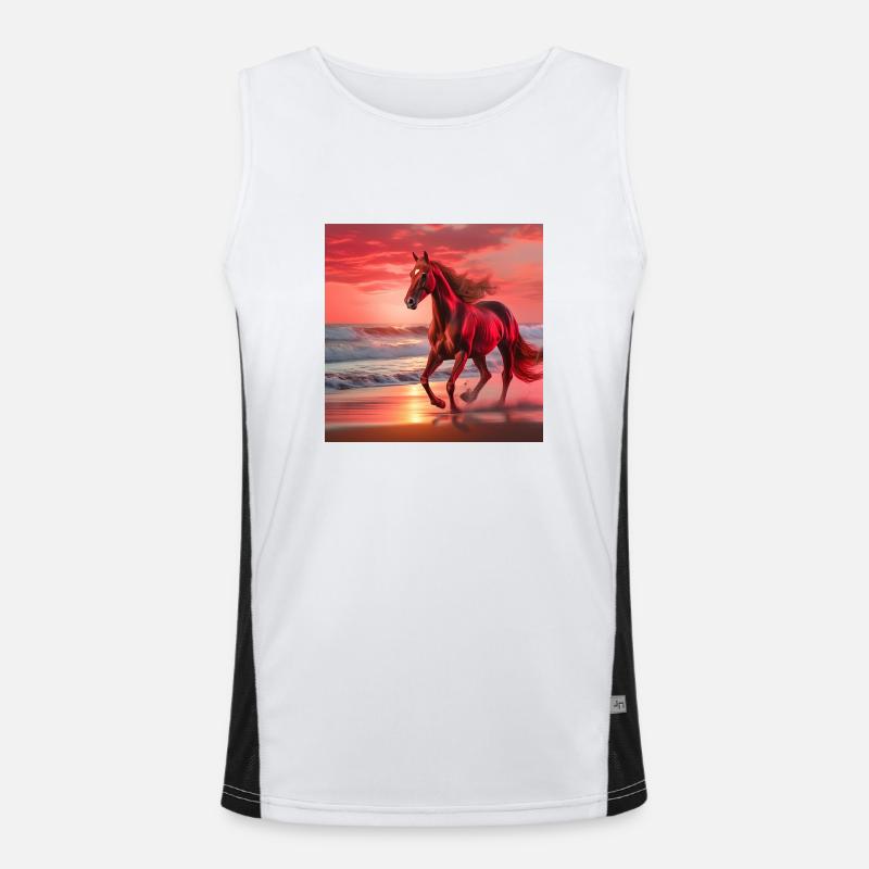 Art du cheval Débardeur respirant contrasté Homme 