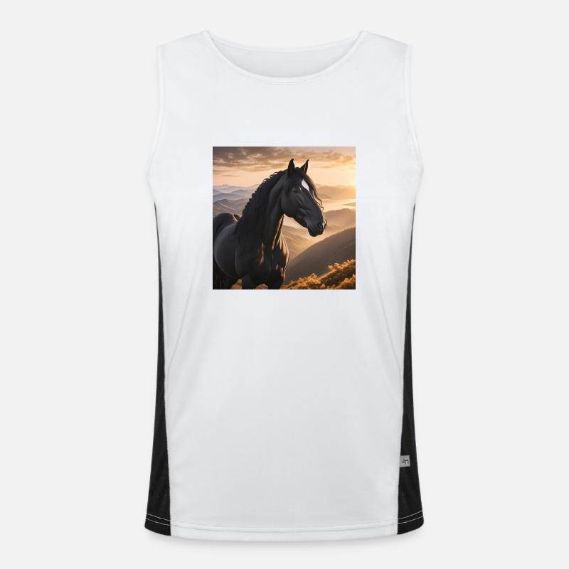 Art du cheval Débardeur respirant contrasté Homme 