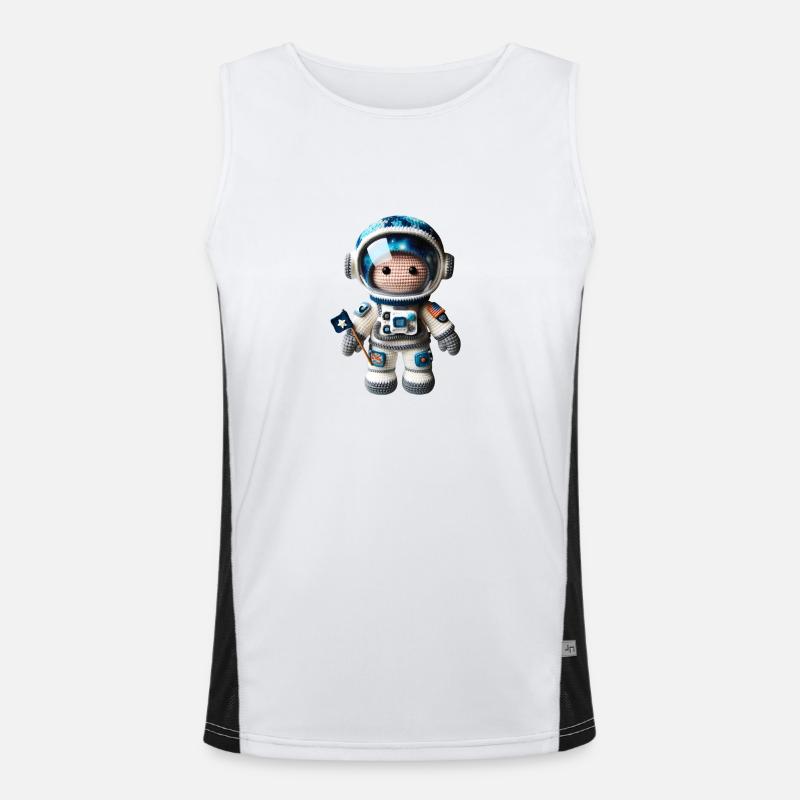 Petit astronaute de l’espace au crochet Débardeur respirant contrasté Homme 