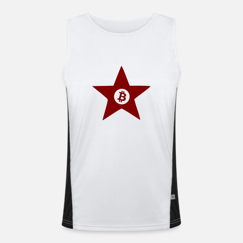 Die Krypto Revolution Bitcoin Funktionelles Kontrast-Tank Top für Männer 