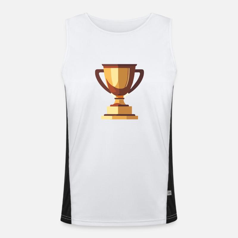 Gewinner Trophäe Gold Funktionelles Kontrast-Tank Top für Männer 