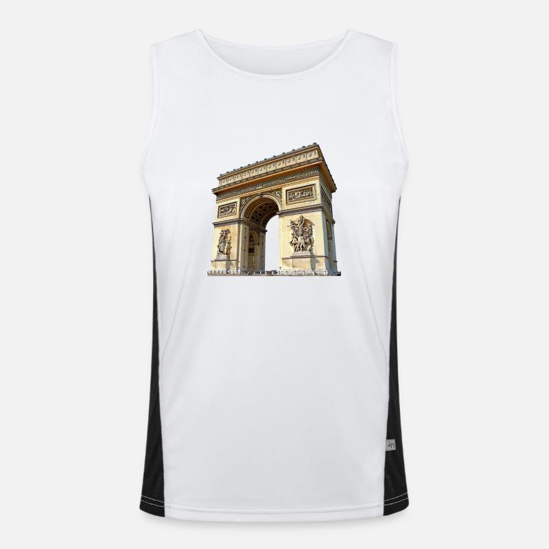L’Arc de Triomphe, symbole de la métropole Débardeur respirant contrasté Homme 