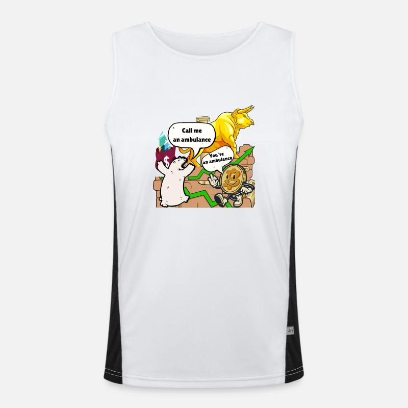 Crypto Summer: The Heat is On Men's Functional Contrast Tank Top 