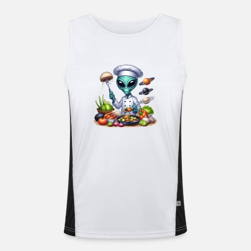 Alien Koch Funktionelles Kontrast-Tank Top für Männer 