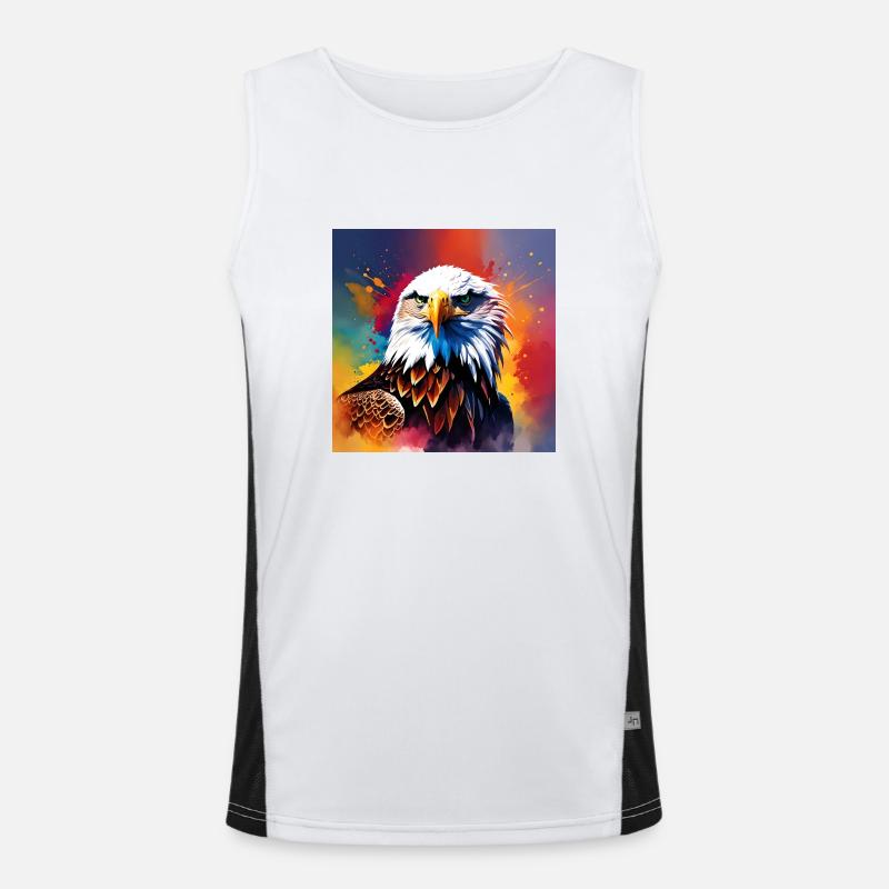 Couleur aigle Débardeur respirant contrasté Homme 