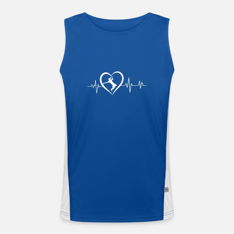 Herzschlag Breakdance Funktionelles Kontrast-Tank Top für Männer 