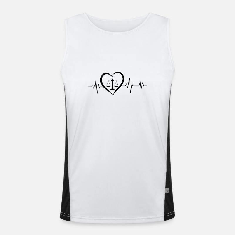 Swaying heartbeat Men's Functional Contrast Tank Top 