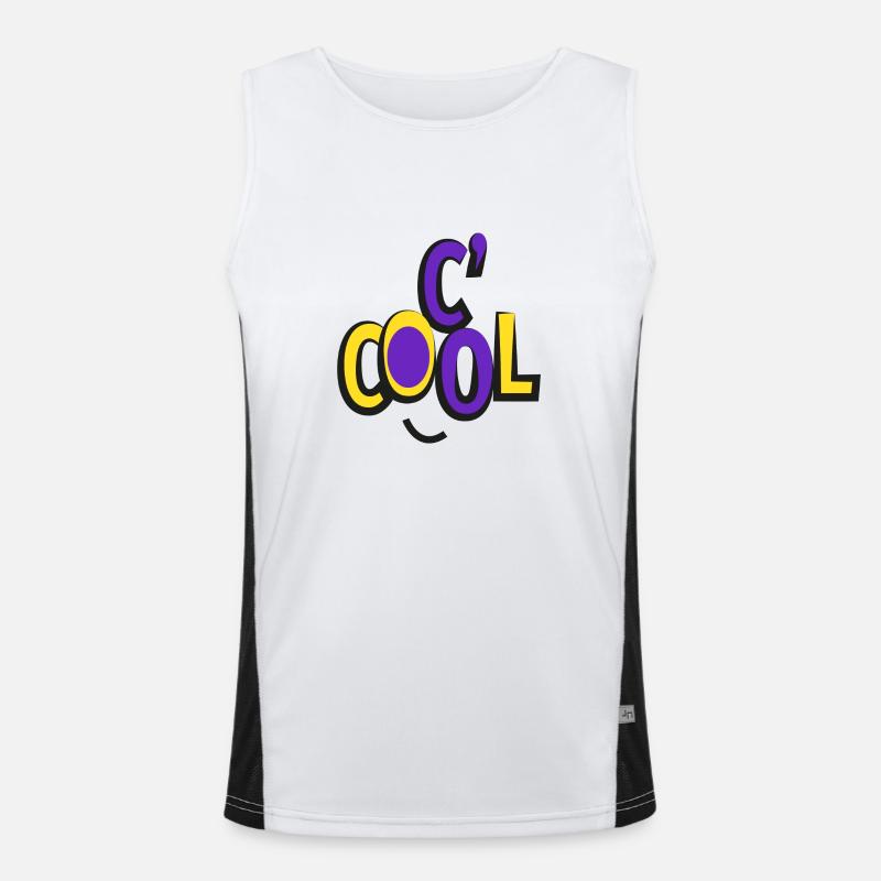 C' COOL Funktionelles Kontrast-Tank Top für Männer 