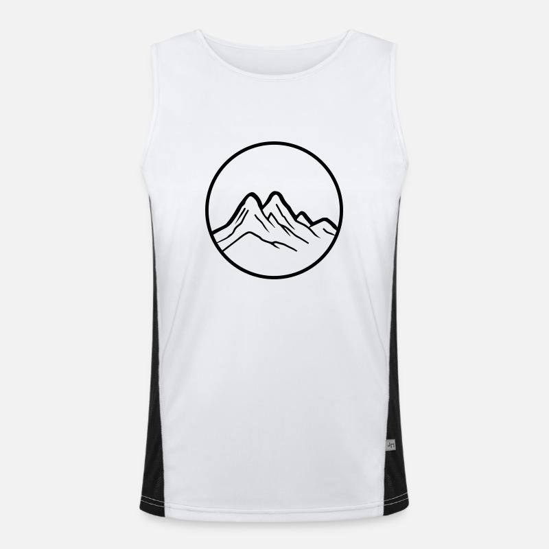 Mountains 2 Men's Functional Contrast Tank Top 