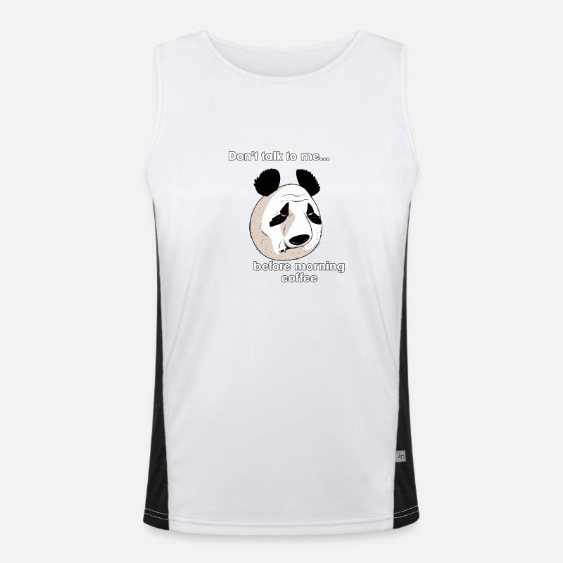 Le café du matin (version anglophone) Débardeur respirant contrasté Homme 