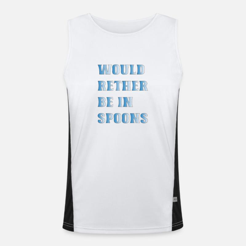 Wetherspoons Design : Préférerait être dans des cuillères Débardeur respirant contrasté Homme 