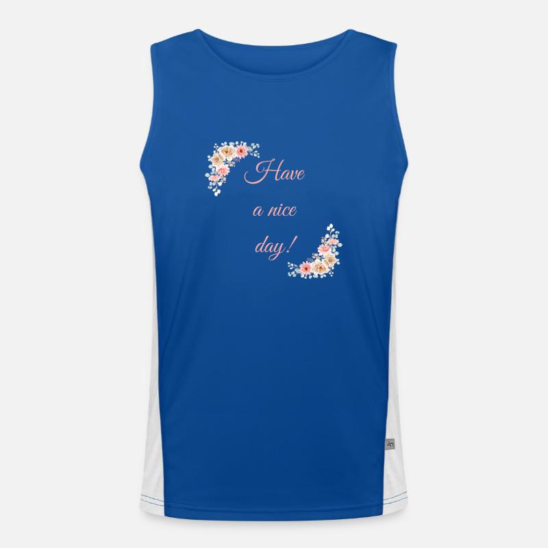 Have a nice day! Men's Functional Contrast Tank Top 