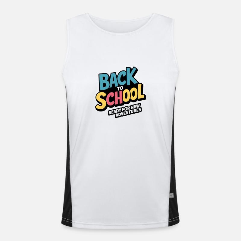 back to school Men's Functional Contrast Tank Top 