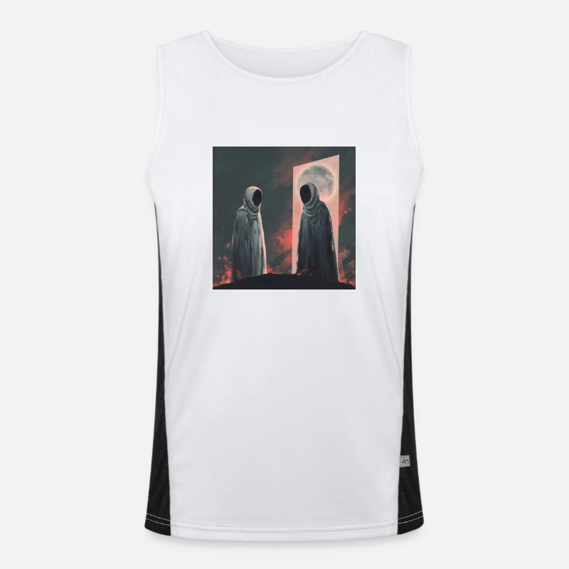 Ätherische Reflexion Funktionelles Kontrast-Tank Top für Männer 