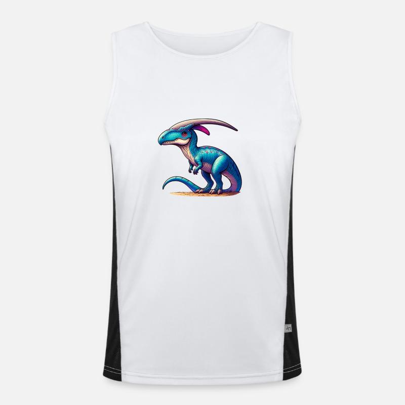 Dinosaur Men's Functional Contrast Tank Top 