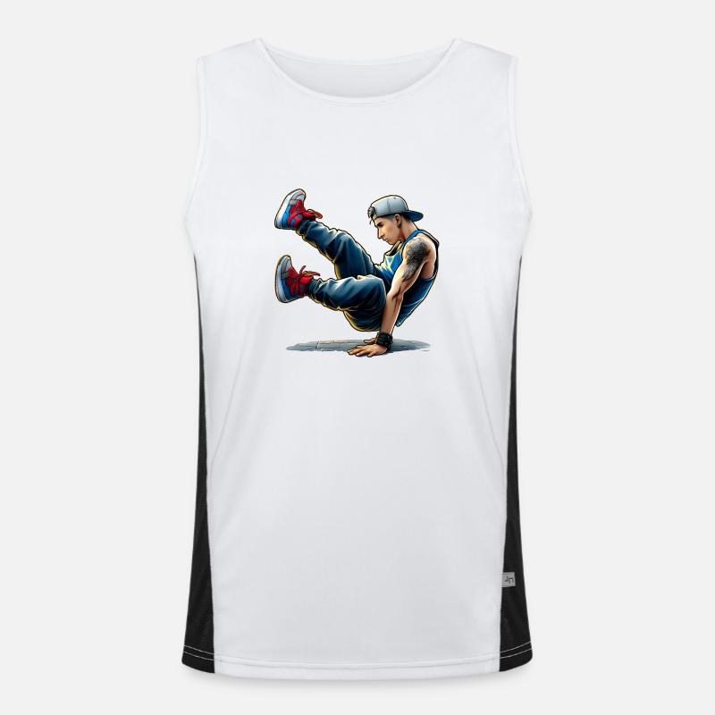 Spectacular Dance - Breakdance Men's Functional Contrast Tank Top 