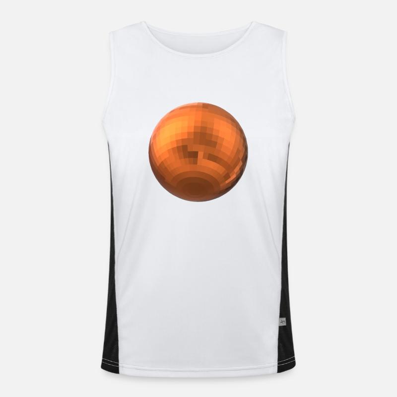 Orange Sphere Men's Functional Contrast Tank Top 